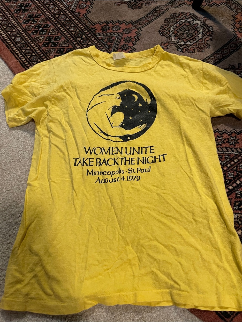 Vintage 1979 Women Unite 'Take Back The Night' Graphic Tee